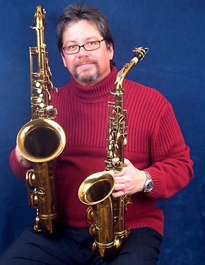 Doug Horn with saxophones
